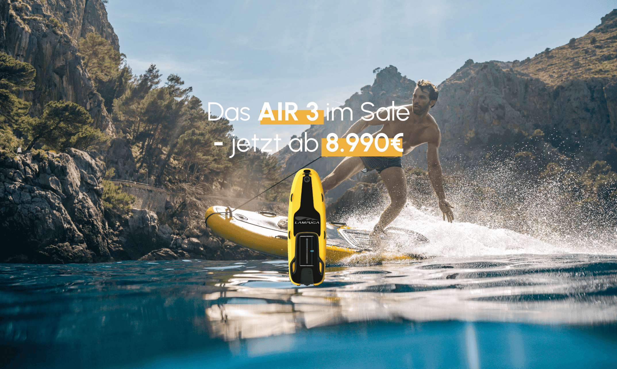 Das Jetboard Lampuga AIR ist im Sale für 8.990€