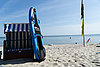 Lampuga Board lent an einem Strandkorb am Timmendorfer Strand