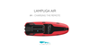 The red Lampuga Air Jetboard with the heading "Charging the Remote"