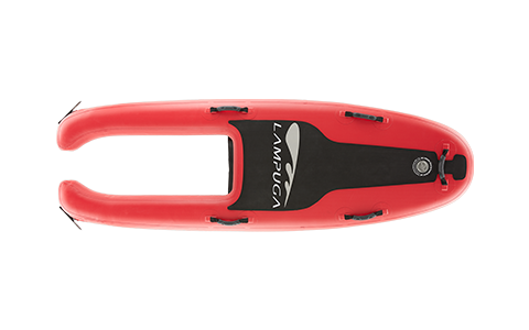 Inflatable Lampuga Air hull in red